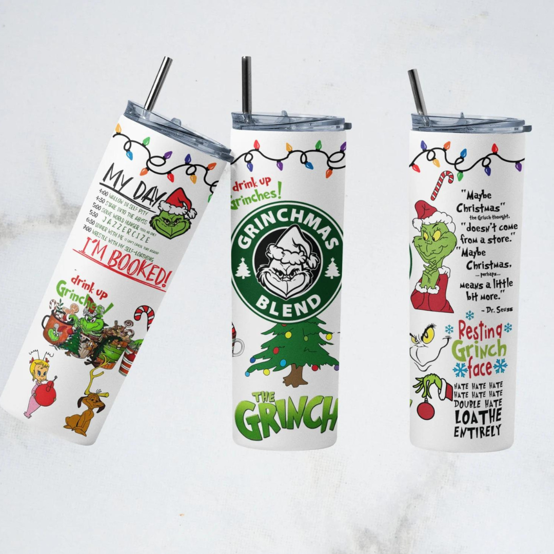 Christmas themed 20oz Tumblers- new styles for 2022