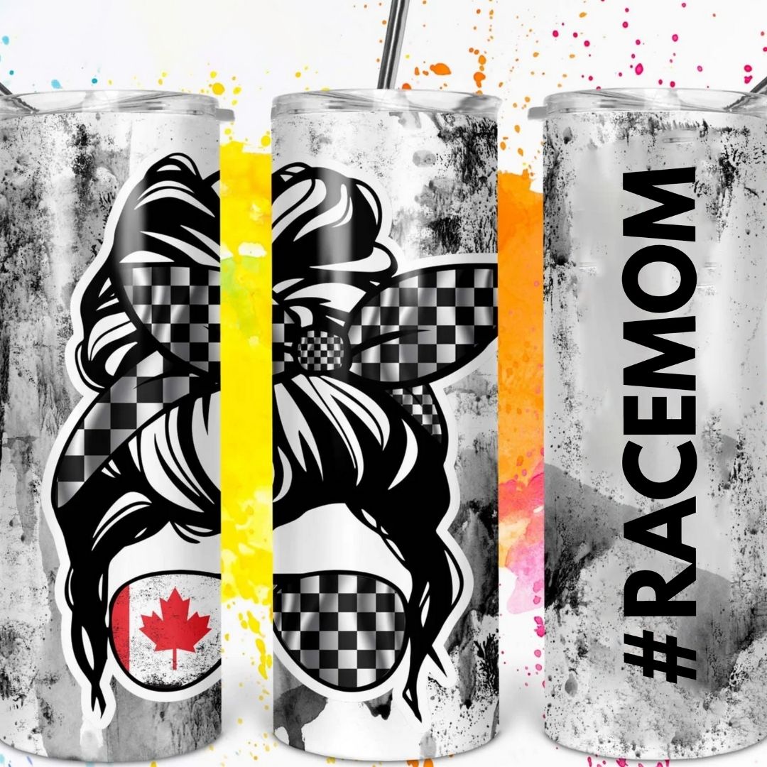 Race Mom Tumbler, 20oz