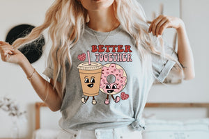 Retro Style Better Together Doughnut T Shirt