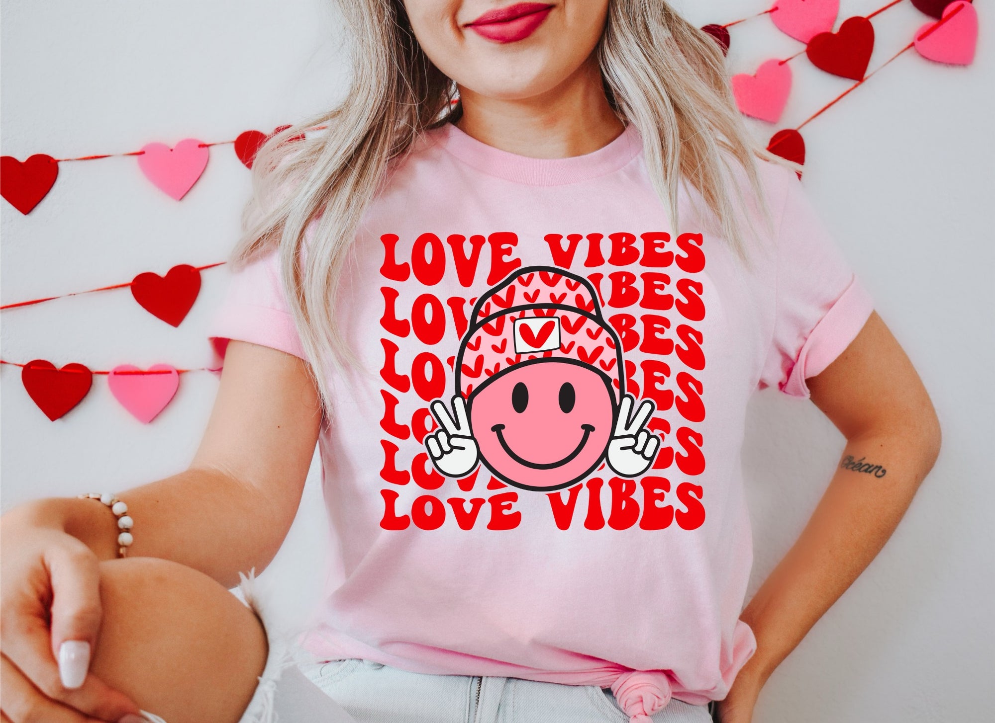 Love Vibes Pink Shirt