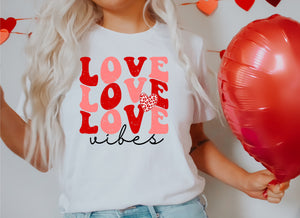 Love Vibes White T- Shirt