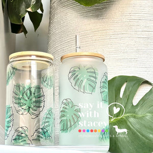 Monstera Glass Tumbler Collection