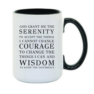 12 Step Recovery Program Serenity Prayer Mug  Say it with Stacey