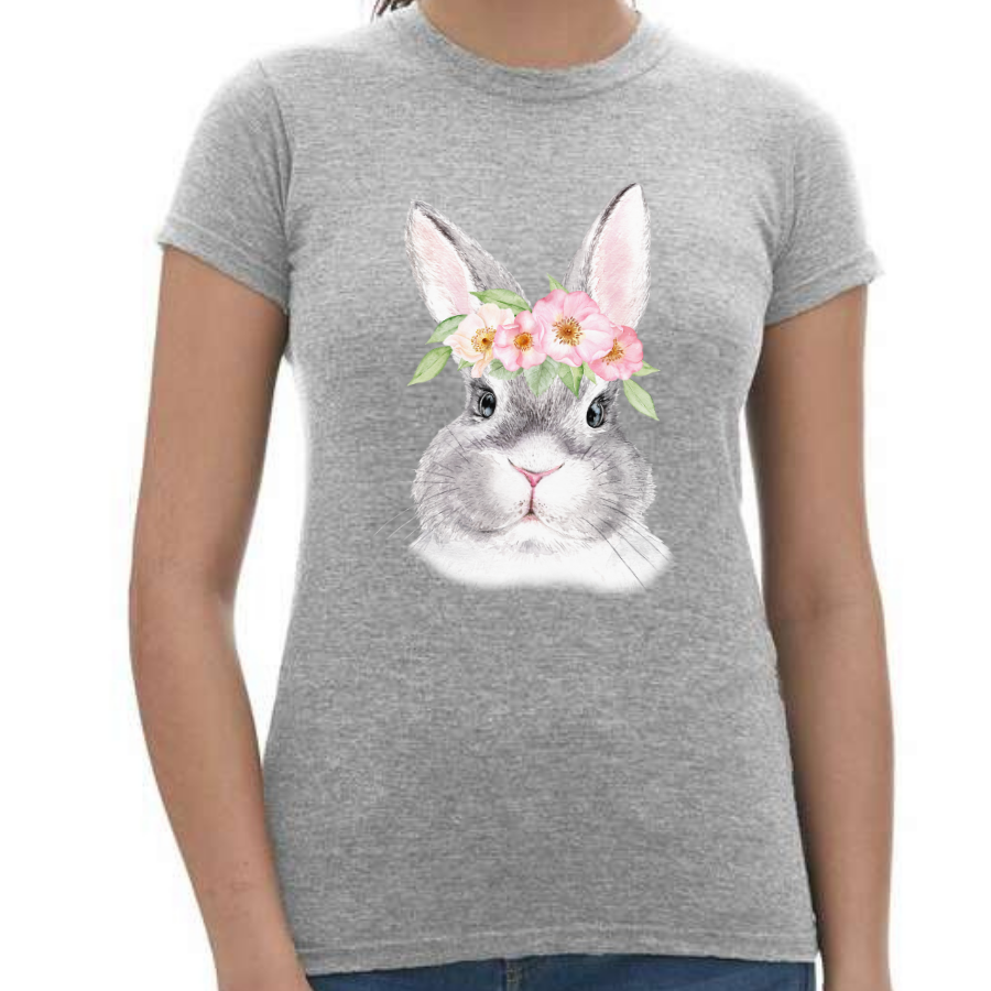 Rabbit with Flower Crown T-Shirt