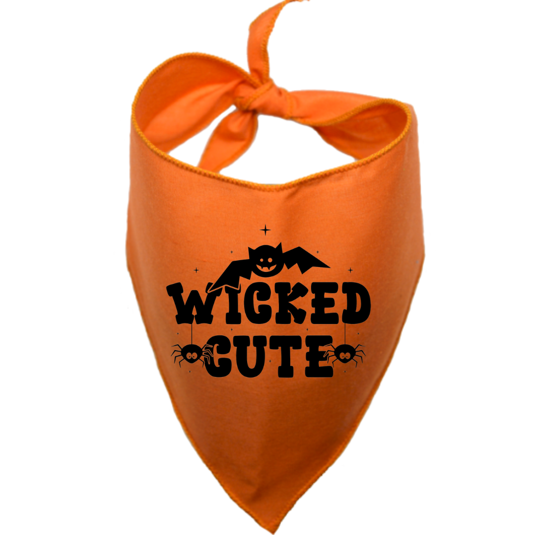 Wicked Cute Orange Dog Bandana