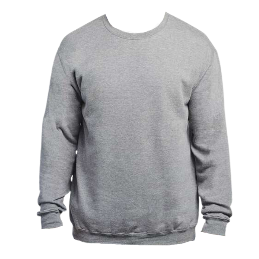 Say it with Stacey grey crew neck sweater