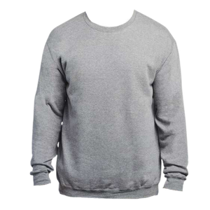 Say it with Stacey grey crew neck sweater