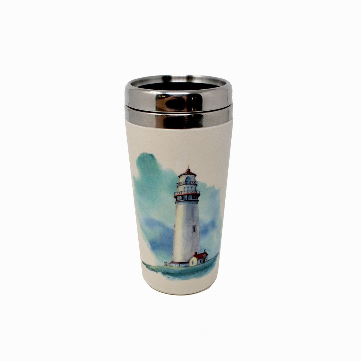 Lighthouse Bamboo Fibre Travel Mug