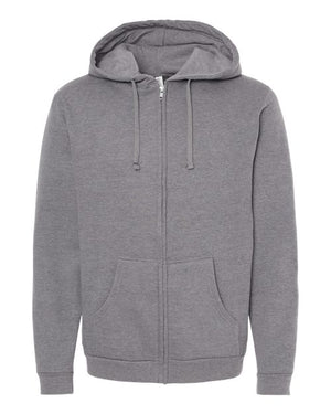 Premium Adult Zippered Unisex Hoodie — Design Your Own DYZH