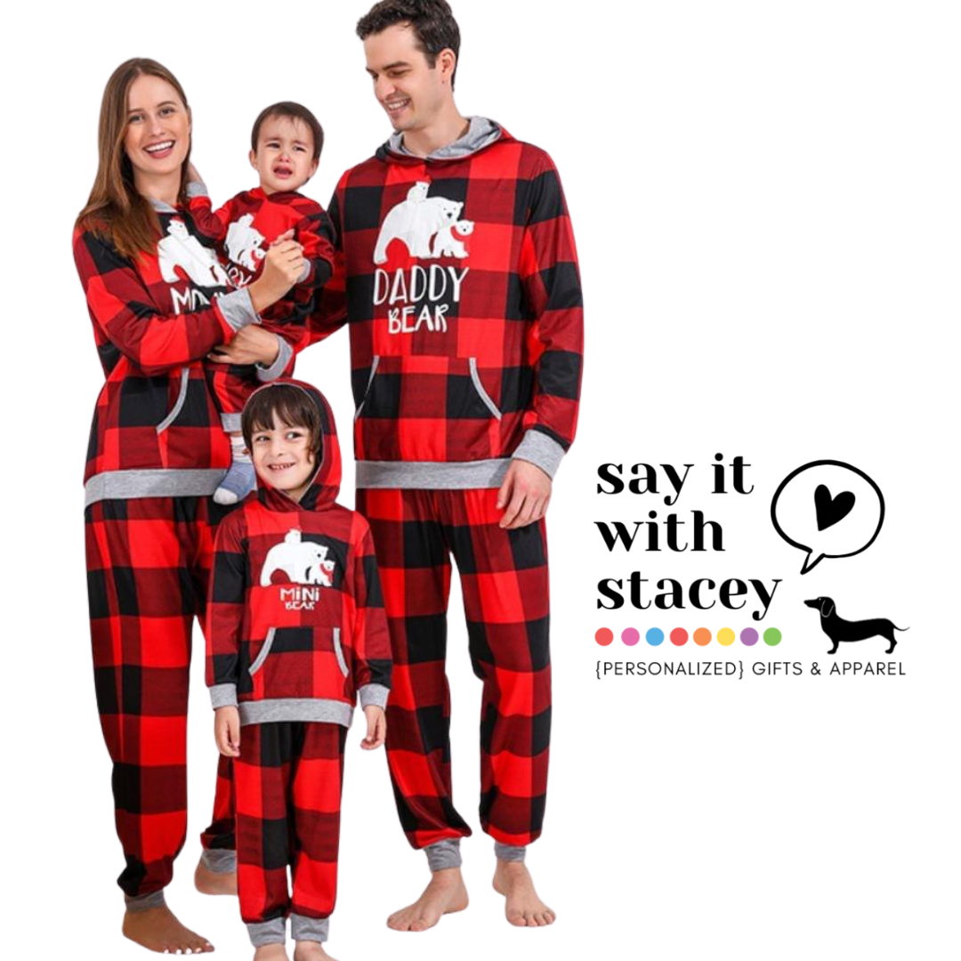 Matching Family Christmas Hooded PJS