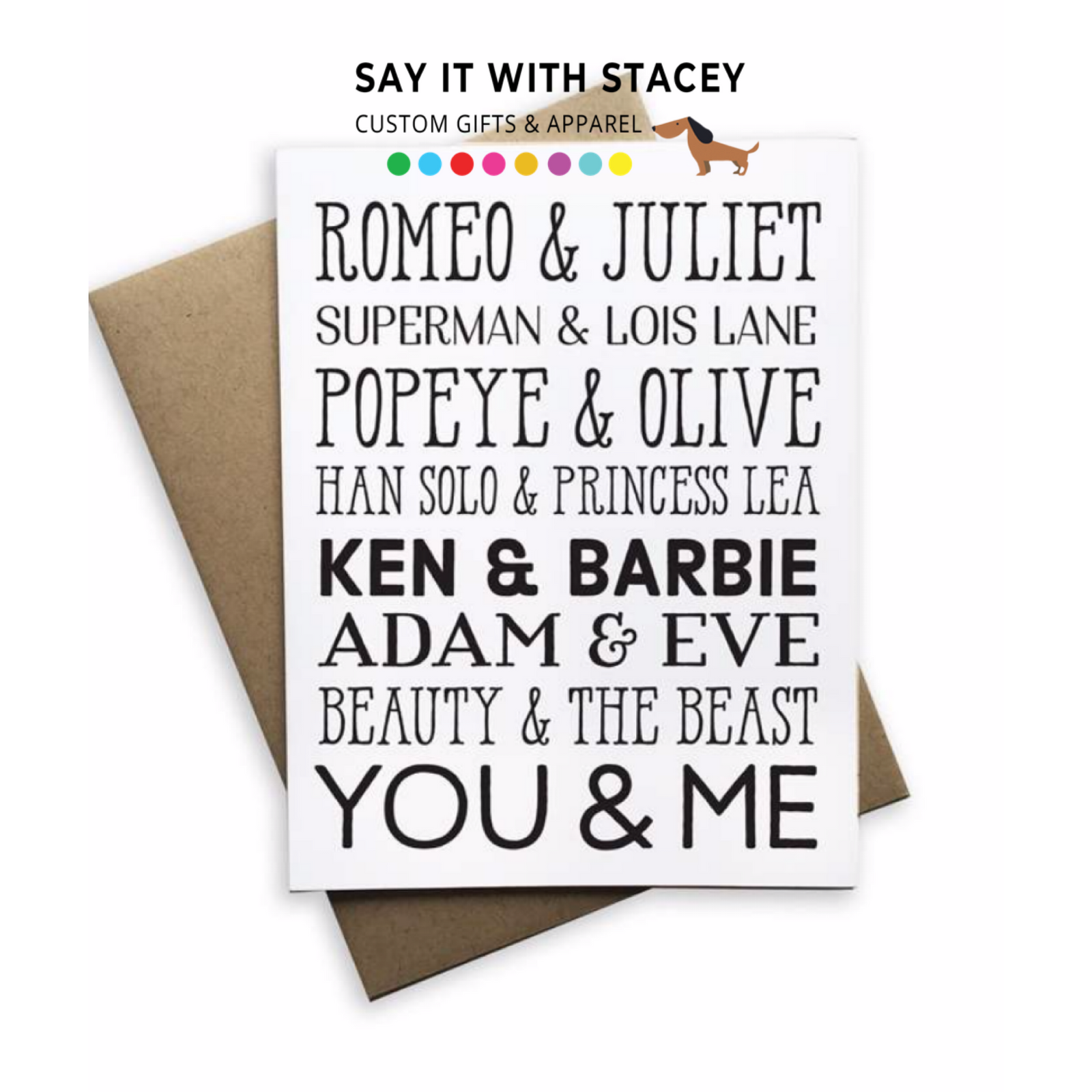 Perfect Pairs Greeting Card