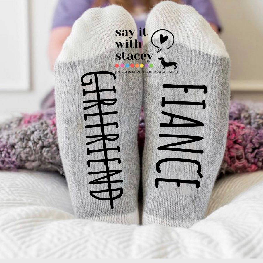 Girlfriend to Fiance Socks