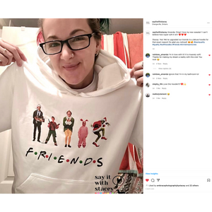 FRIENDS HOODIE or CREW NECK White only