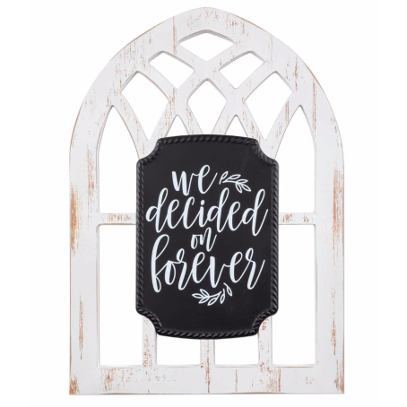 We decided on forever window sign