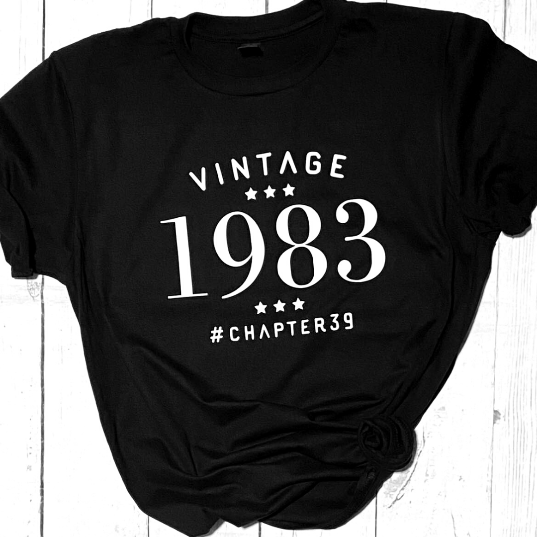 Vintage Birthday Shirt — Customizable with year