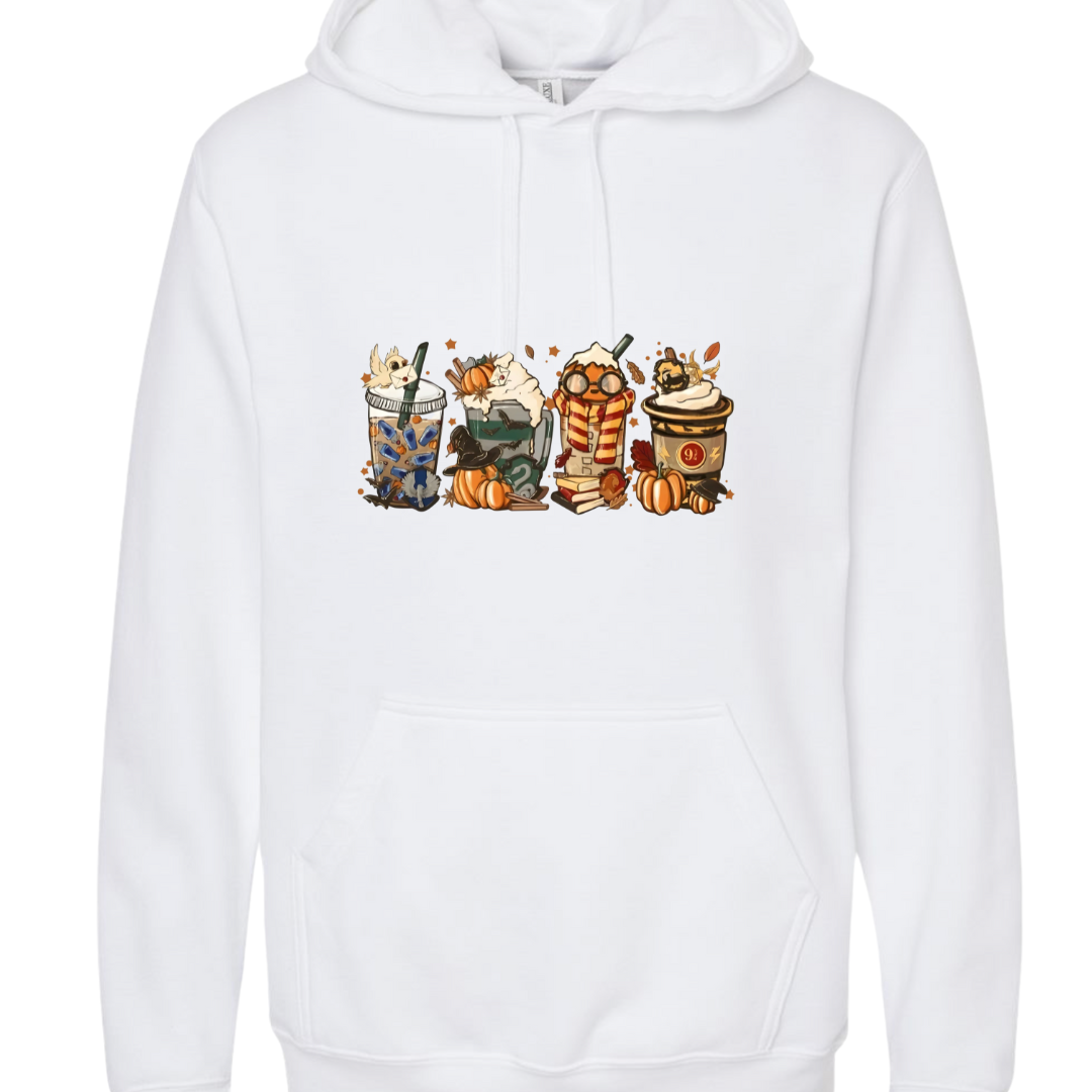 Harry Potter Fall Hoodie Unisex Adult Size Set Premium Fleece