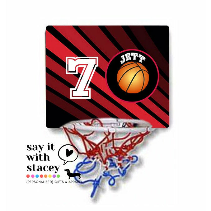 Mini basketball net - customized headboard