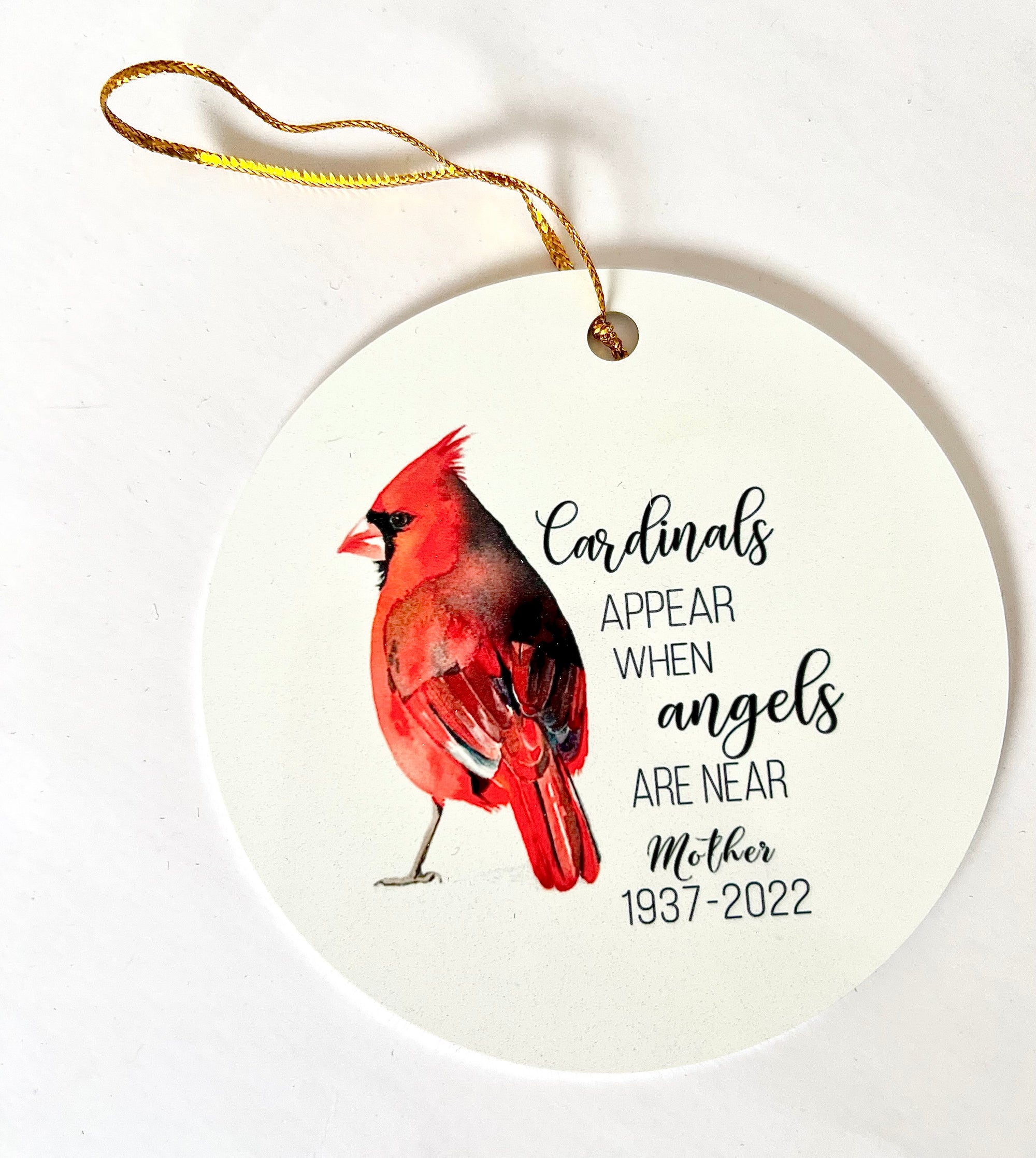 Cardinals appear when angels are near (customizable)