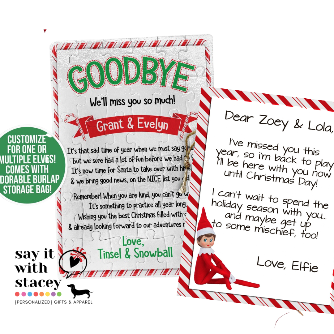 Elf on Shelf Good Bye Puzzle