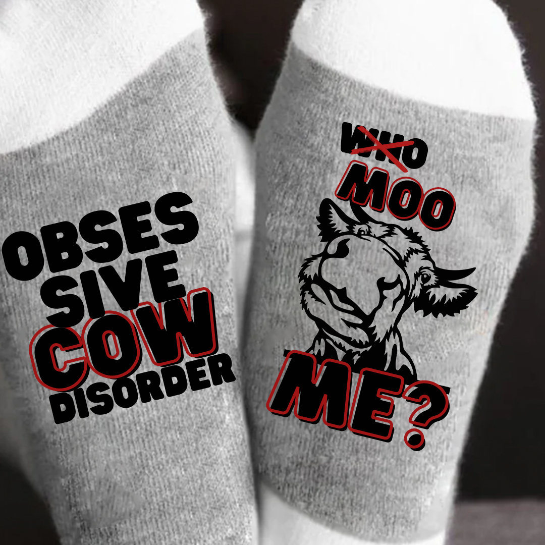 Obsessive Cow Disorder Tumbler + Socks
